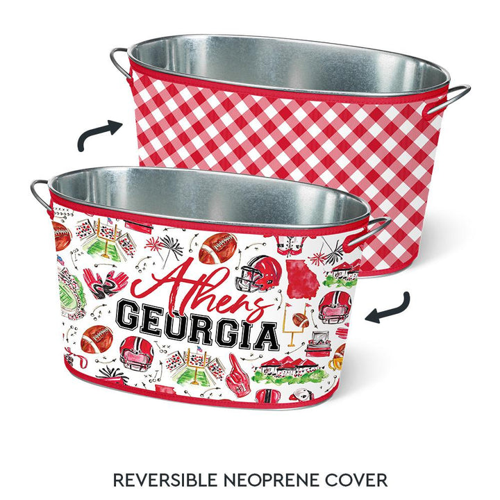 TAILGATES IN ATHENS PARTY TUB REVERSIBLE COVER