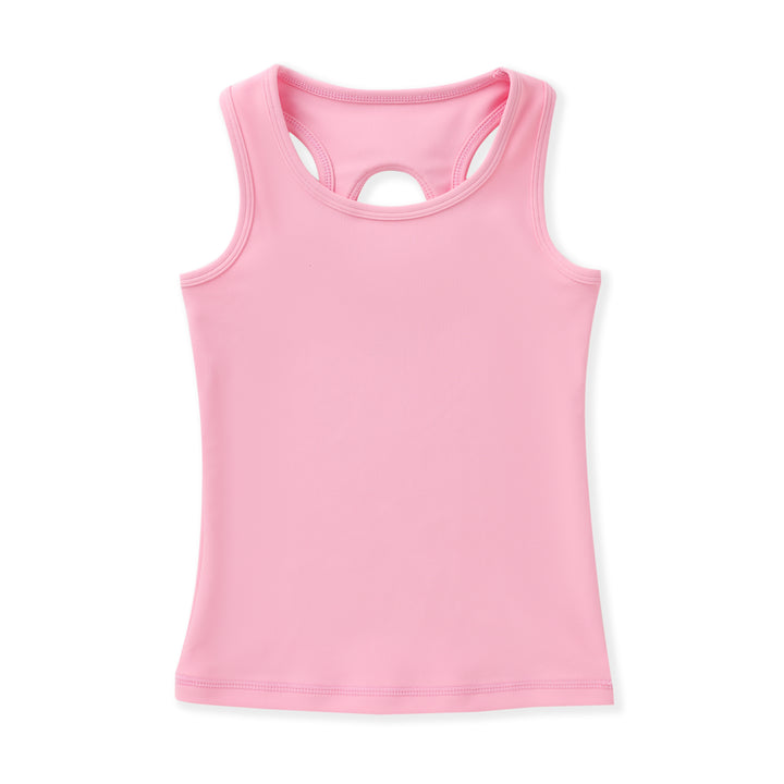 Pink tank top on a white background
