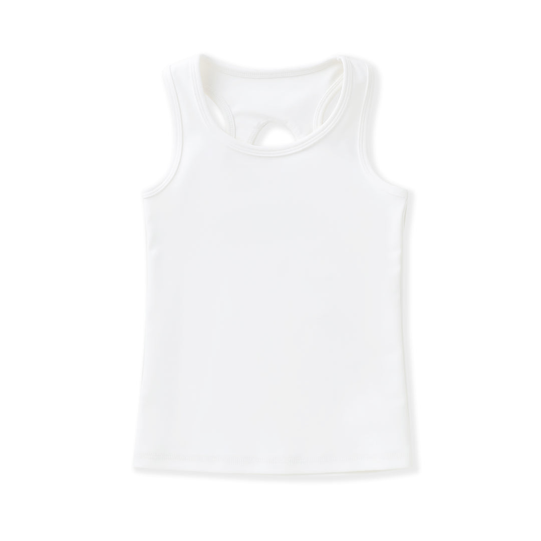 White tank top on a white background
