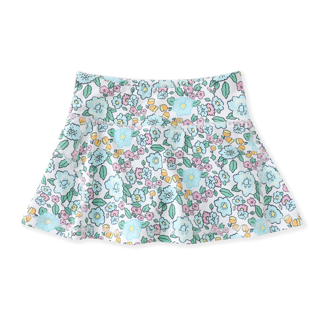 Floral patterned skirt on a white background