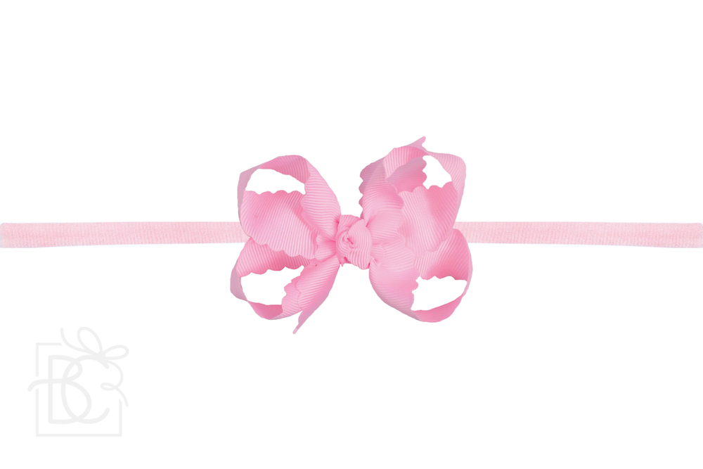 PINK LITTLE GIRLS HEADBAND BOW