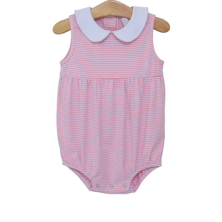 LIGHT PINK STRIPE CHARLOTTE SLEEVELESS BUBBLE