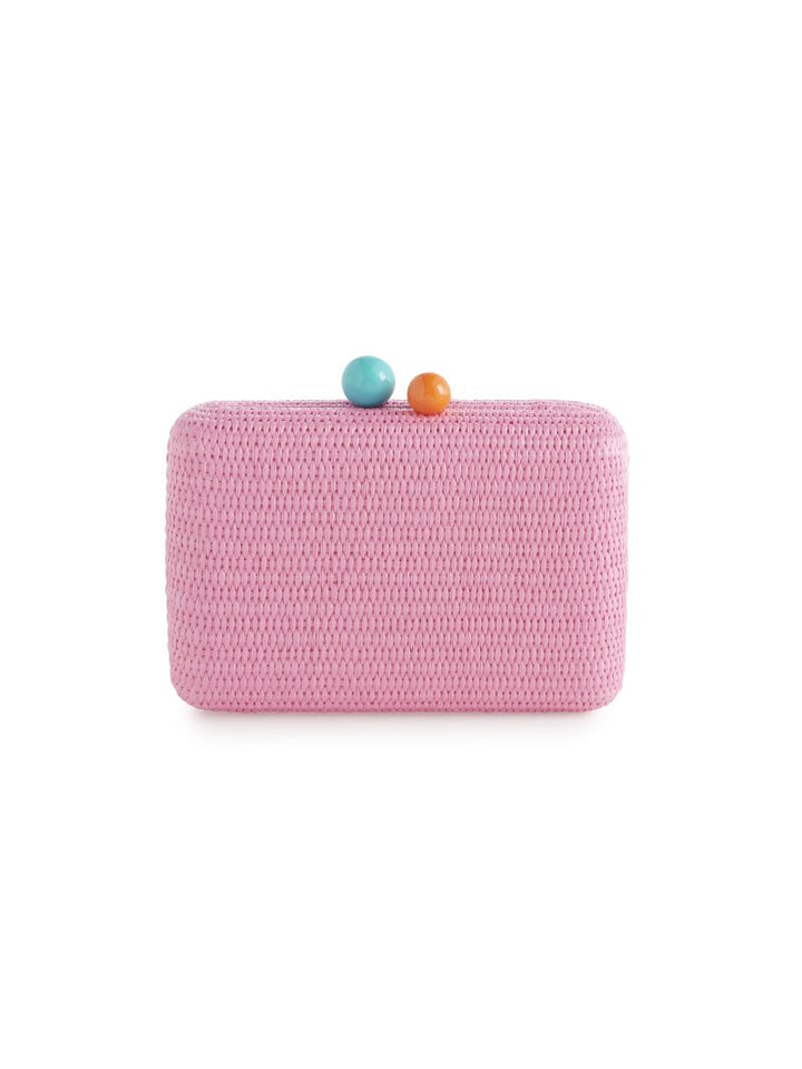 PINK JUNE MINAUDIERE CLUTCH