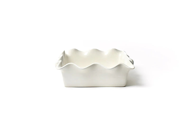CREAM SCALLOPED EDGE CASSEROLE DISH