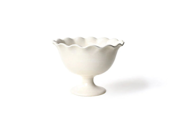 SIGNATURE WHITE RUFFLE FOOTED TRIFLE BOWL