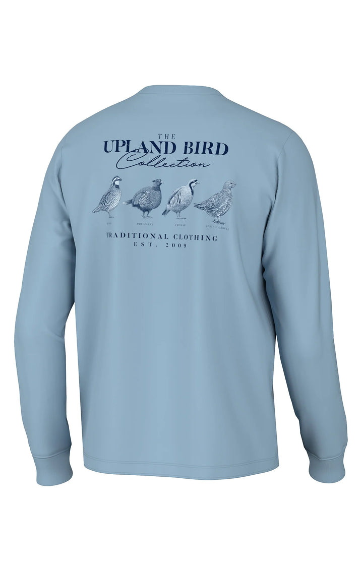 CAPTAIN'S BLUE UPLAND BIRD COLLECTION LONG SLEEVE TEE