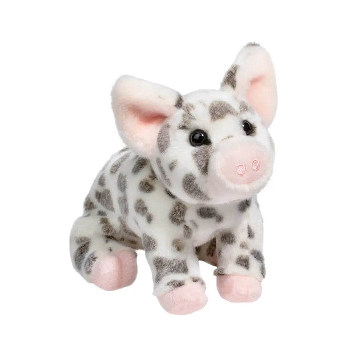 PAULINE BLACK SPOTTED PIG STUFFED ANIMAL