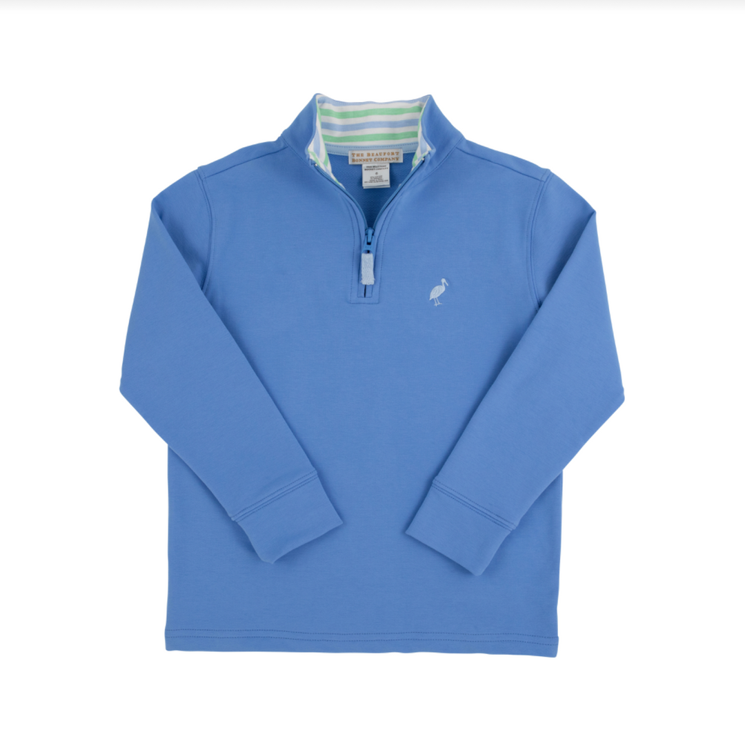 SUNRISE BLVD BLUE HAYWORD HALF ZIP PULLOVER