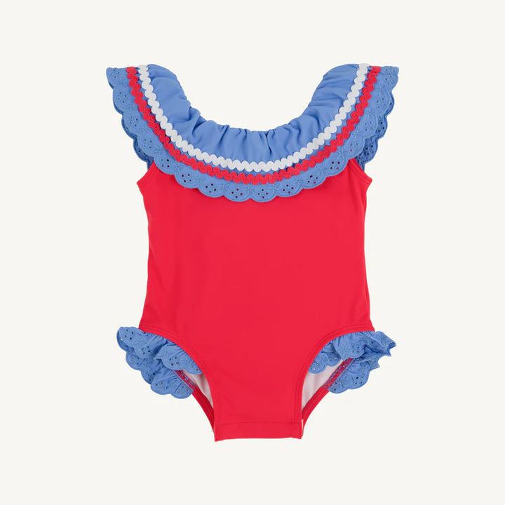 RICHMOND RED & BARBADOS BLUE SANDY LANE SWIMSUIT