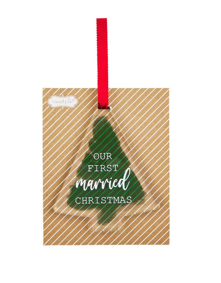 FIRST MARRIED CHRISTMAS ORNAMENT