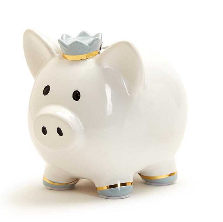 PIGGY BANK WITH CROWN