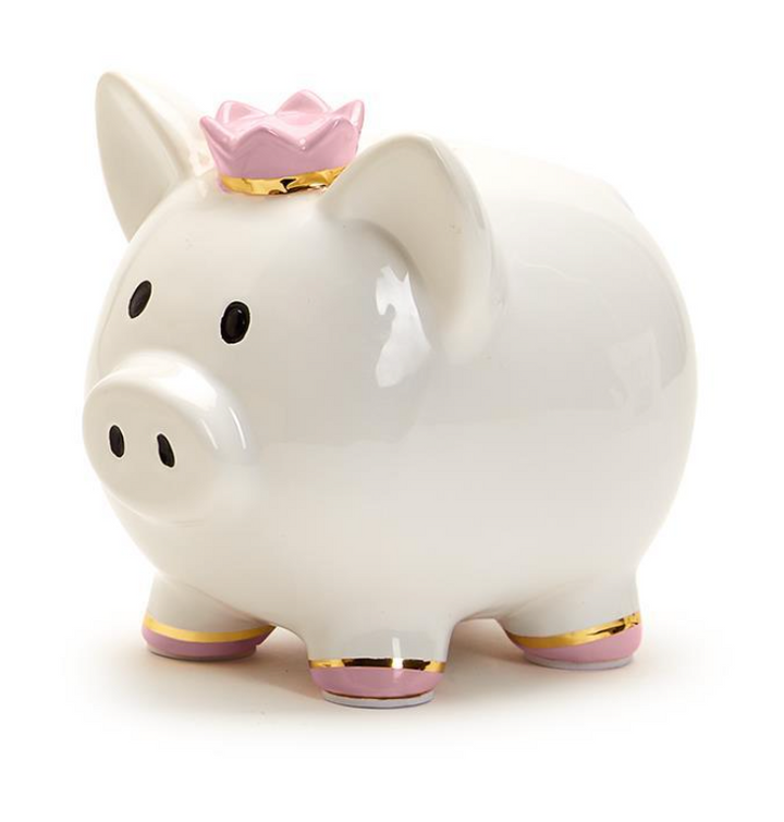 PIGGY BANK WITH CROWN