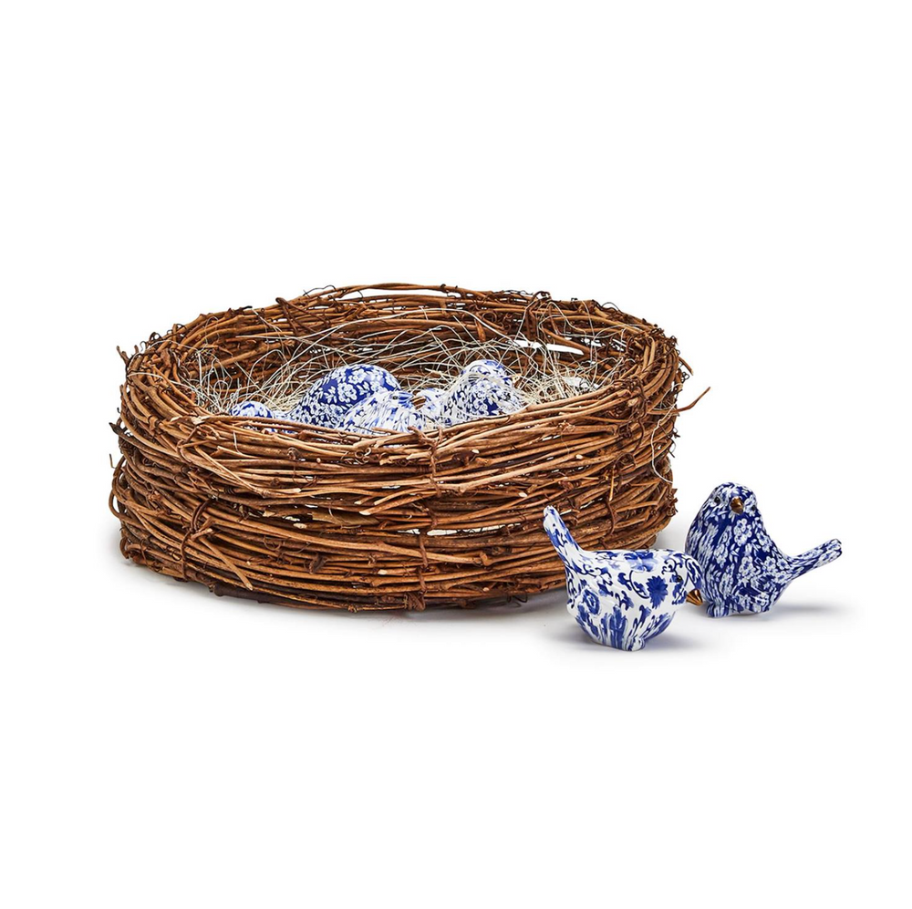new with blue robins inside