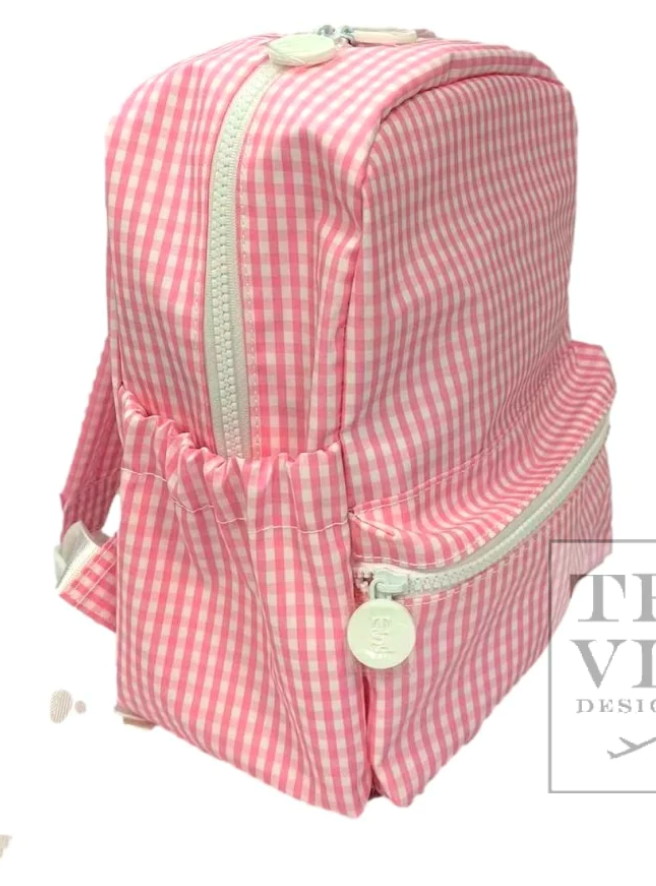 GINGHAM PINK MINI BACKER