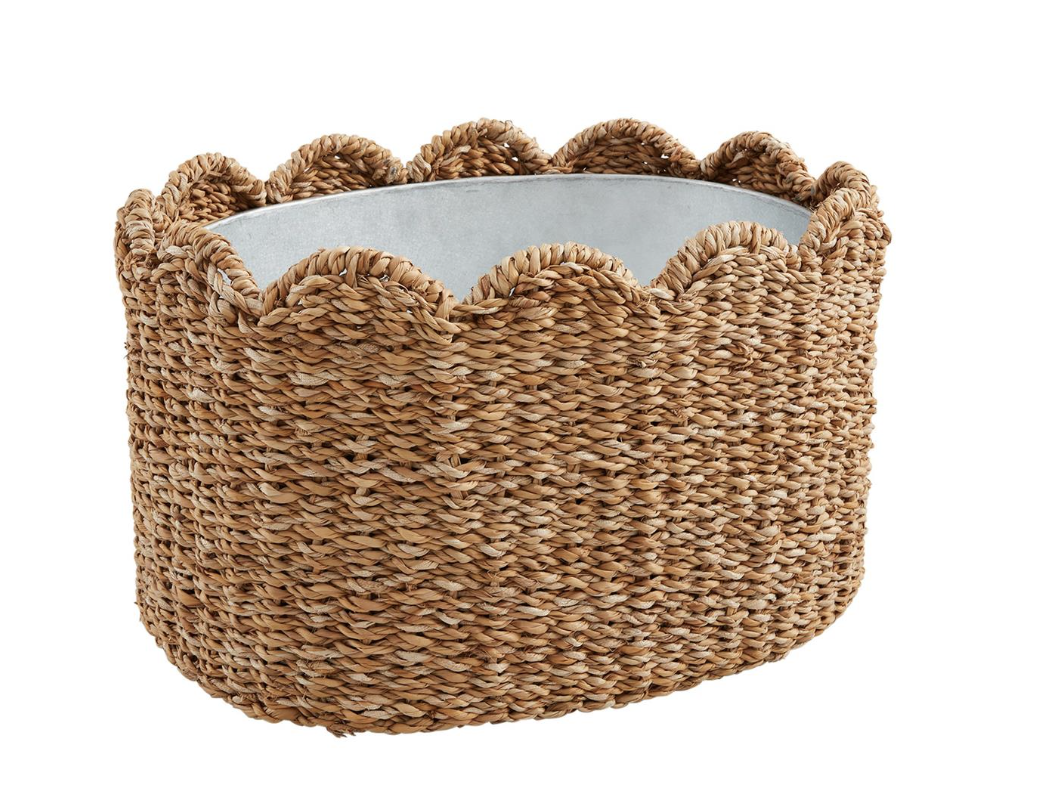 WOVEN SCALLOP PARTY TUB