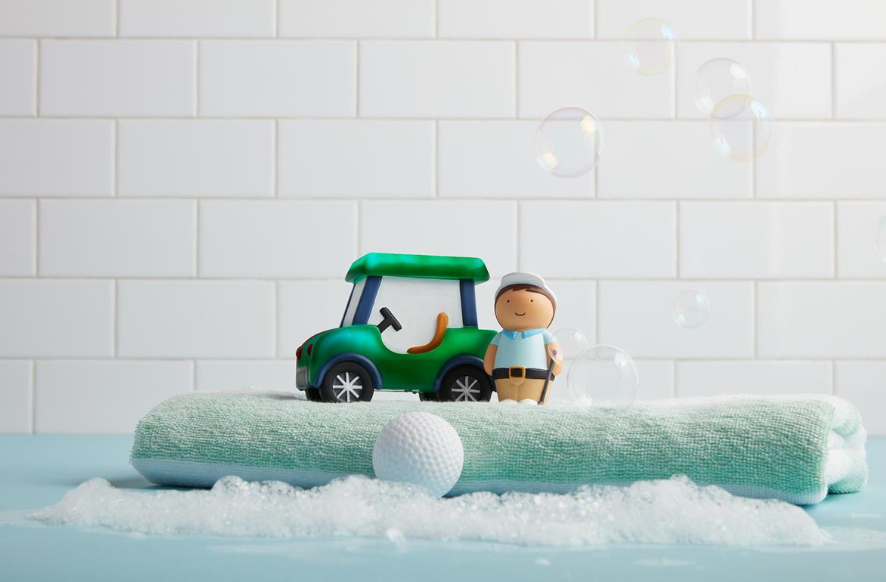 GOLF LIGHT UP BATH TOY SET
