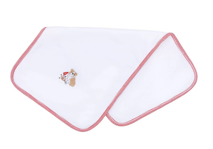 GO DAWGS! EMBROIDERED BIB & BURP CLOTH SET