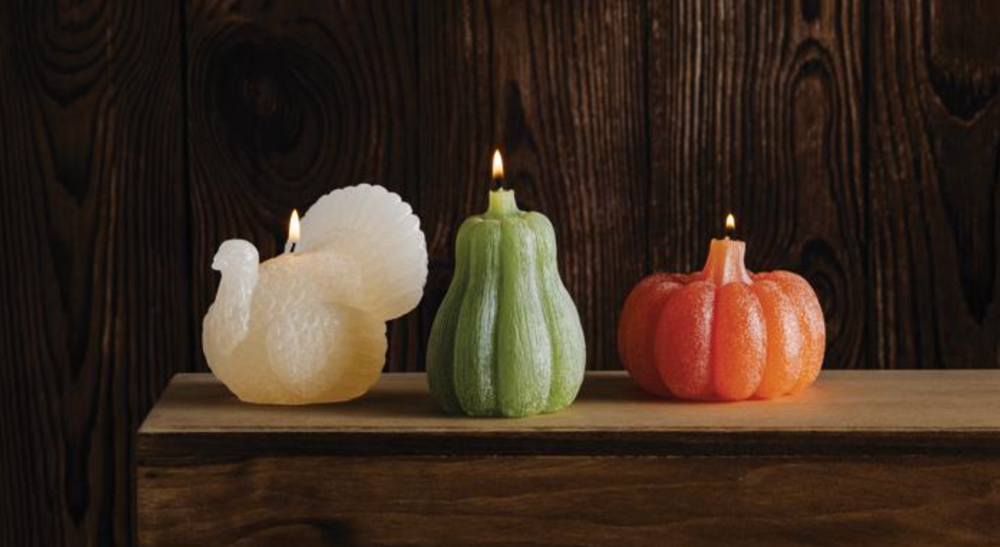 Gourd Gather Figural Candle – Fall Harvest Pumpkin Shaped Decorative Candle | Walker Boutique