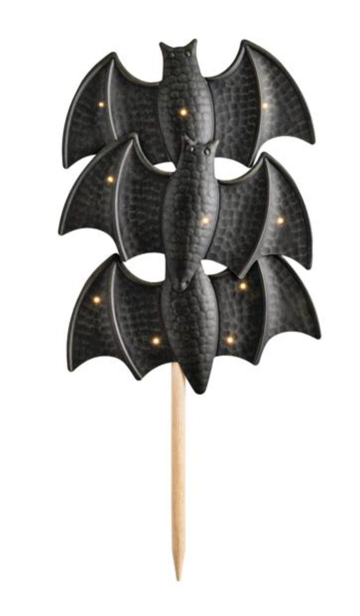 Bats Light Up Yard Stake – Outdoor Halloween Decoration with Glowing Bats | Walker Boutique