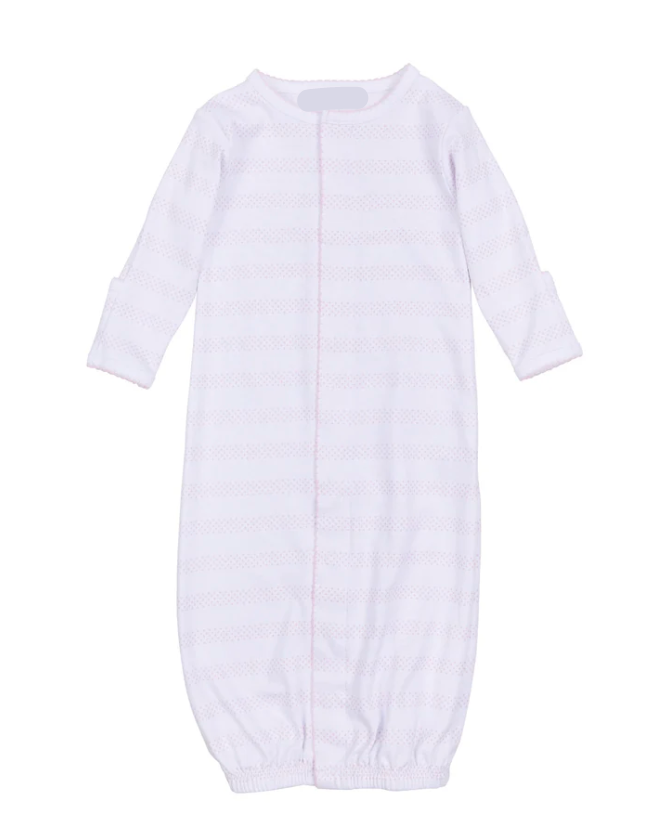 Baby of Mine Pink Converter Gown – Soft Baby Girl Newborn Sleepwear