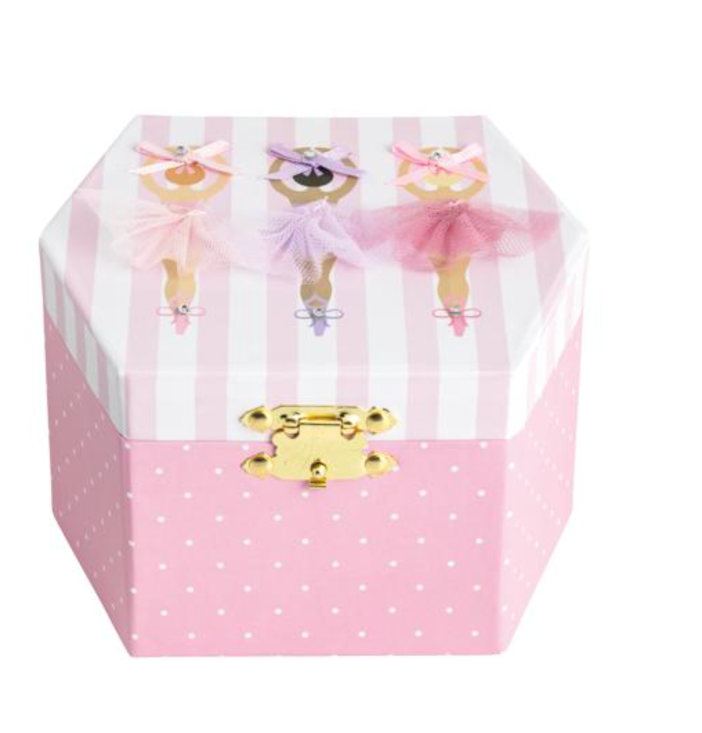 Ballerinas Musical Jewelry Box – Keepsake Music Box for Girls with Dancing Ballerina Design | Walker Boutique