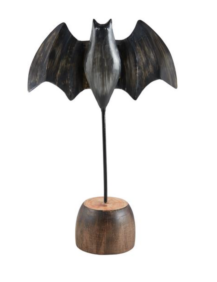 Halloween Tin Sitter – Festive Bat, Ghost, or Pumpkin Table Decoration | Walker Boutique