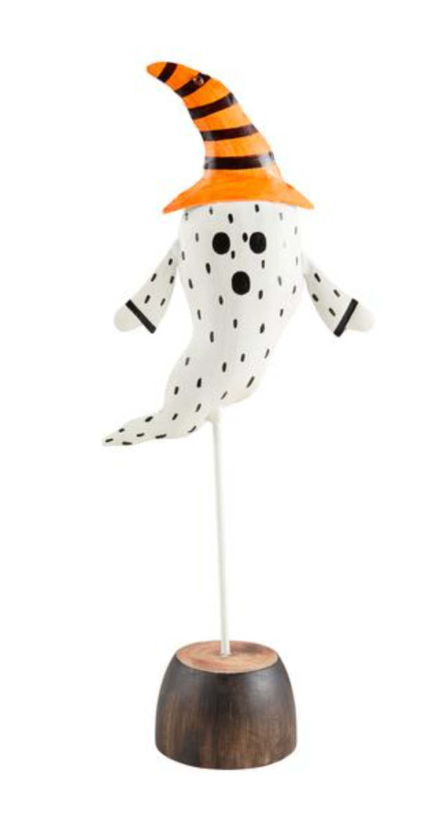 Halloween Tin Sitter – Festive Bat, Ghost, or Pumpkin Table Decoration | Walker Boutique