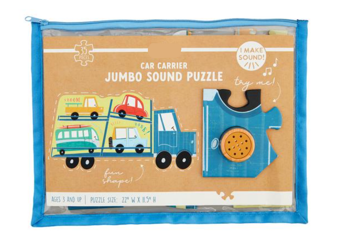 Transportation Sound Puzzle – Interactive Wooden Vehicle Puzzle Toy for Kids | Walker Boutique