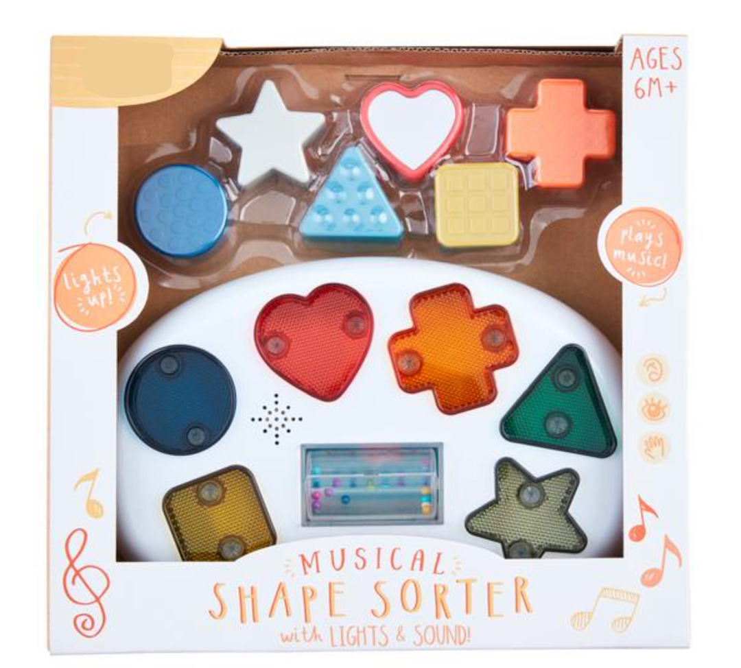Musical Shape Sorter Set – Interactive Educational Toy for Babies and Toddlers | Walker Boutique