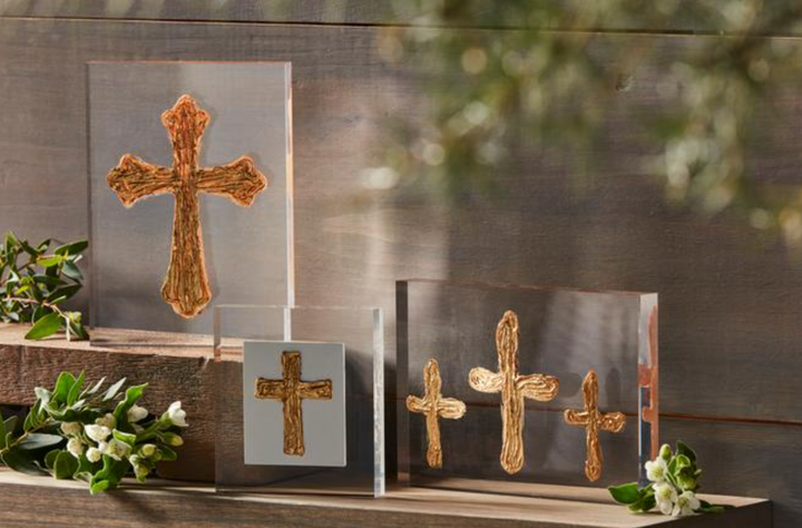 Small Cross Acrylic Cross Plaque – Inspirational Christian Home Décor Accent | Walker Boutique