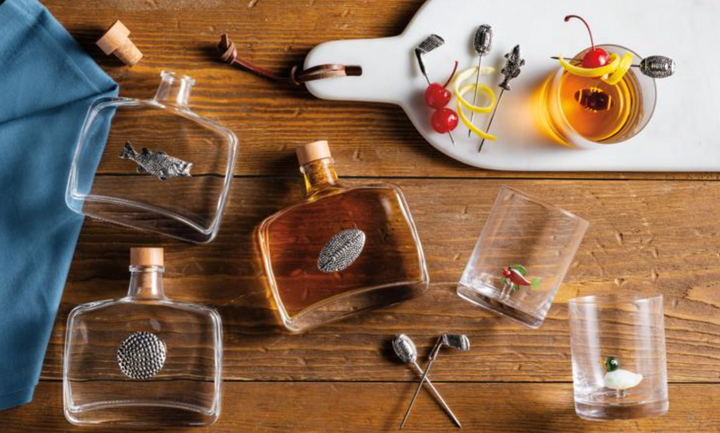 Fish Double Old Fashioned Glass – Classic Hunting and Fishing Theme Barware | Walker Boutique