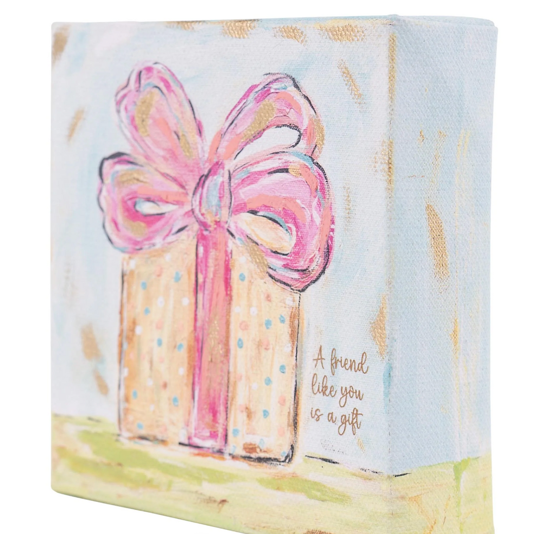 Best Friend Present Canvas – Inspirational Wall Art Gift for Friends | Walker Boutique