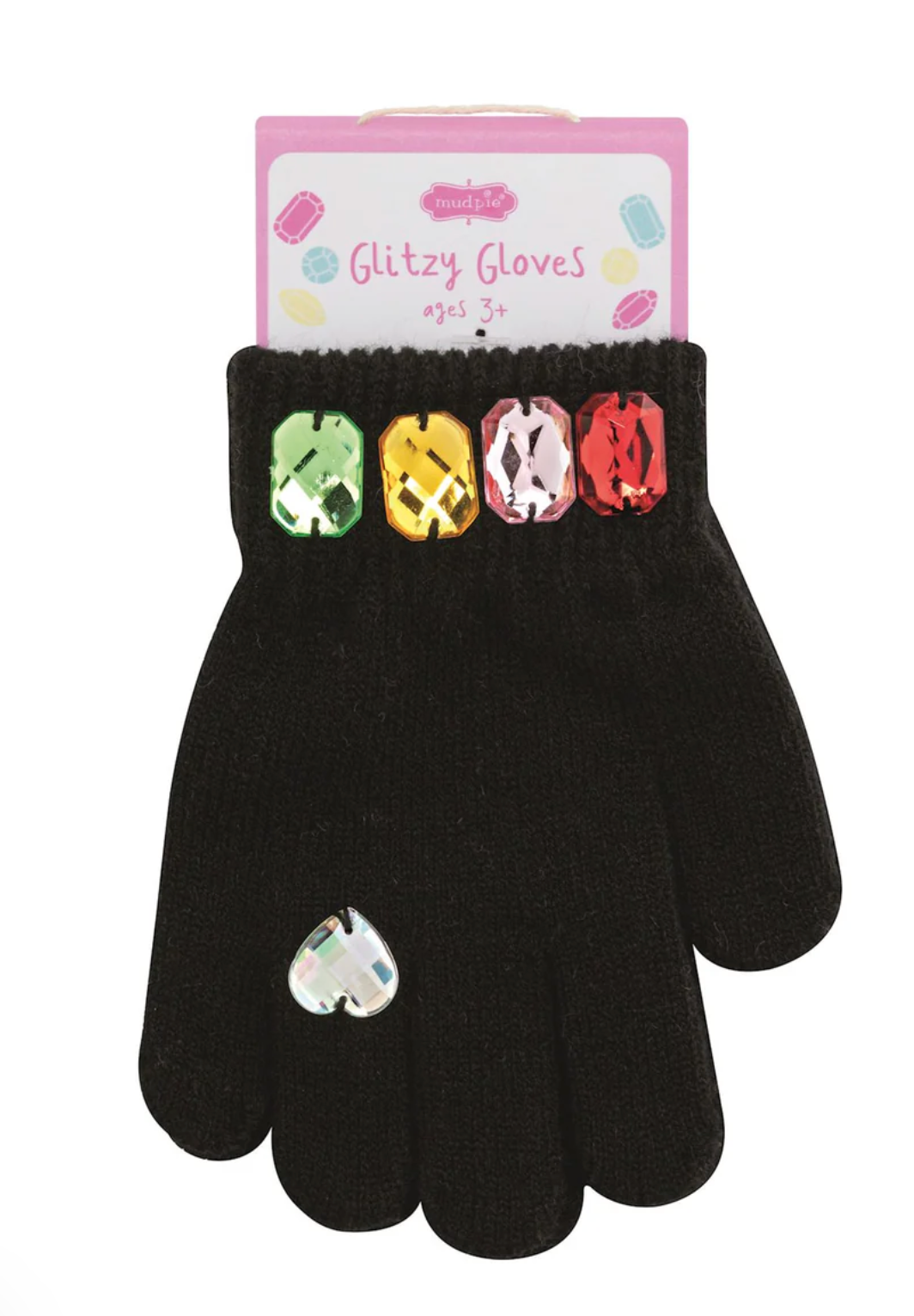 Girls Glitzy Cold Weather Gloves – Sparkly Winter Knit Gloves for Kids | Walker Boutique