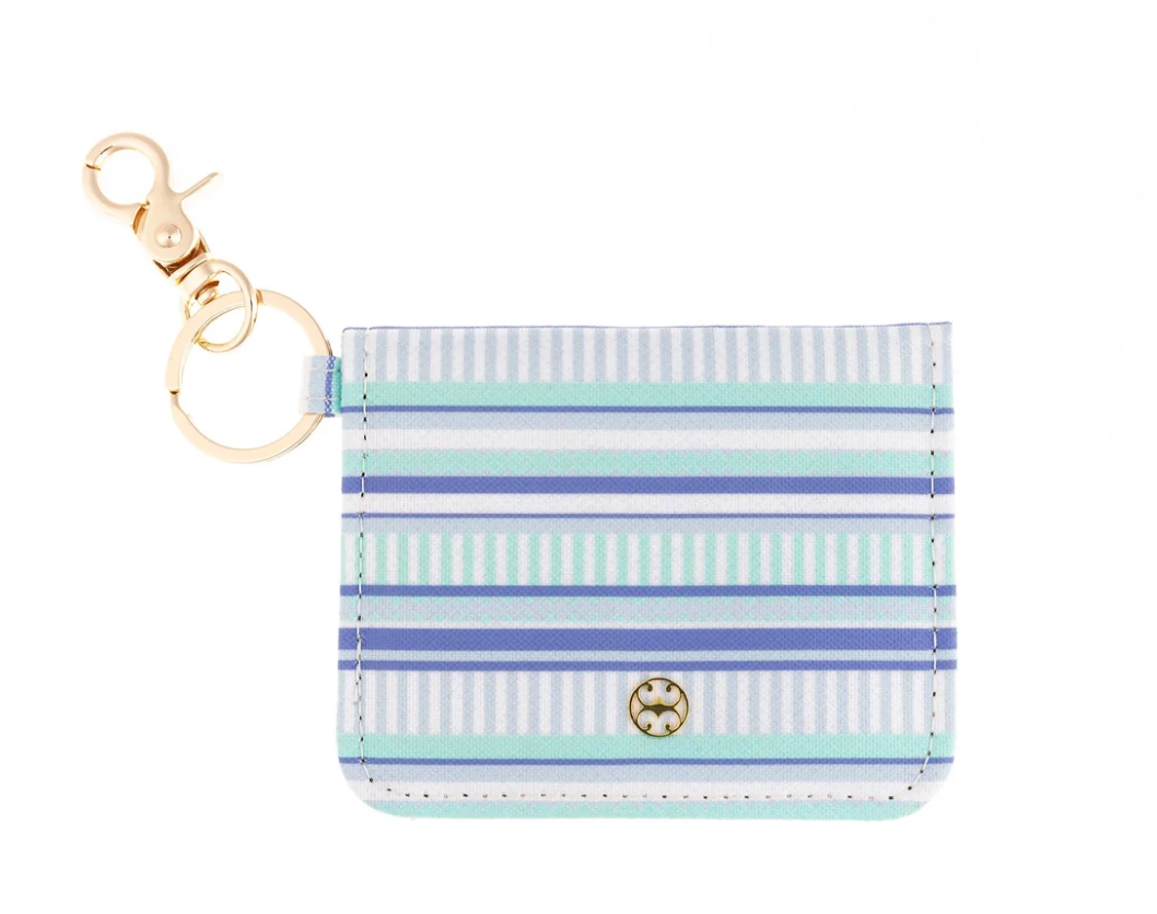 Mary Square Key Fob & ID Wallet – Compact Printed Wallet with Keychain and ID Window | Walker Boutique