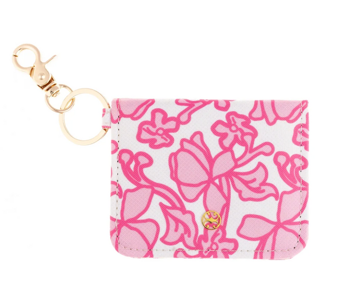Mary Square Key Fob & ID Wallet – Compact Printed Wallet with Keychain and ID Window | Walker Boutique