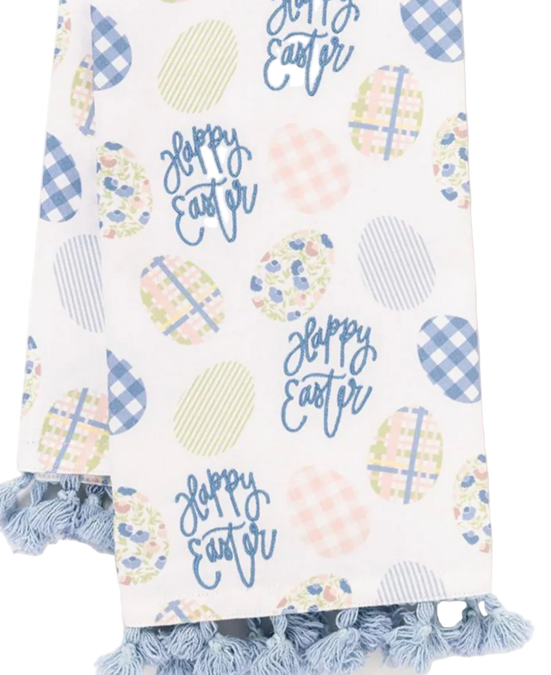 Easter Eggs Tea Towel – Pastel Spring Tea Towel with Decorative Easter Egg Design | Walker Boutique