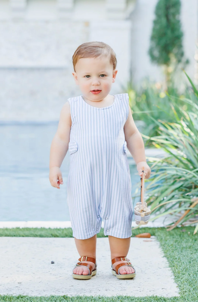 LIGHT BLUE MEDIUM STRIPE TUCKER TAB JON JON
