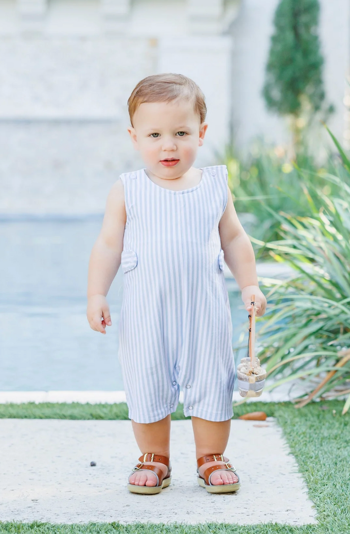 LIGHT BLUE MEDIUM STRIPE TUCKER TAB JON JON