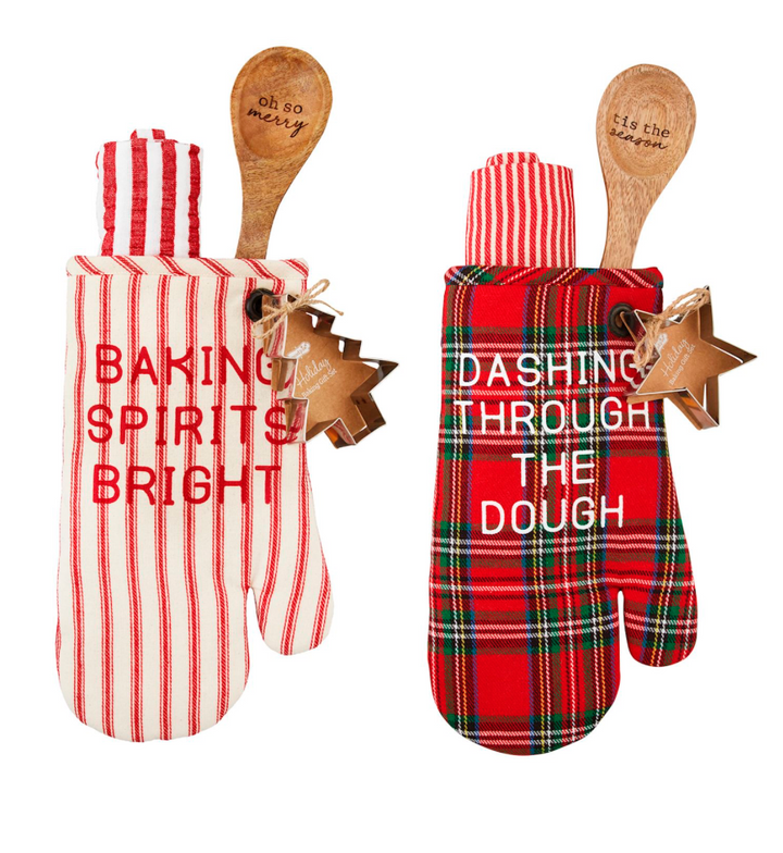 HOLIDAY OVEN MITT GIFT SET