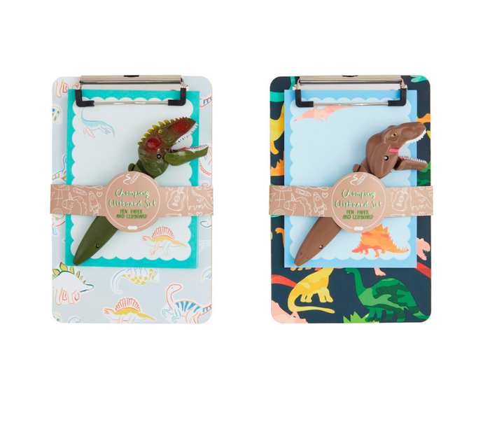 DINO PEN & CLIPBOARD SET