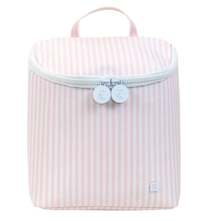 PIMLICO STRIPE PINK TAKE AWAY BAG