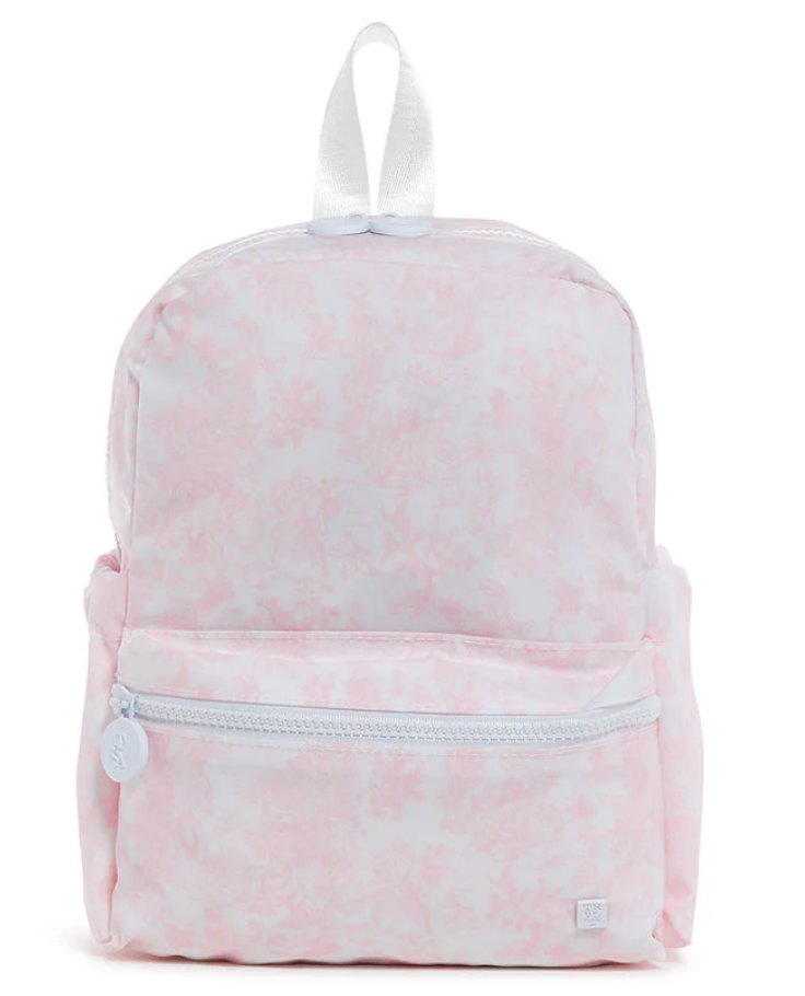 BUNNY TOILE PINK MINI BACKER