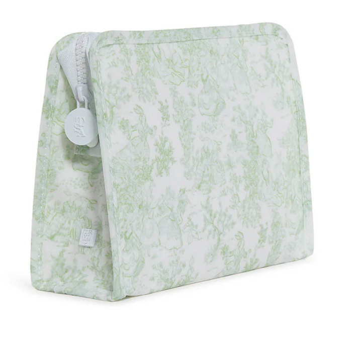BUNNY TOILE GREEN ROADIE BAG