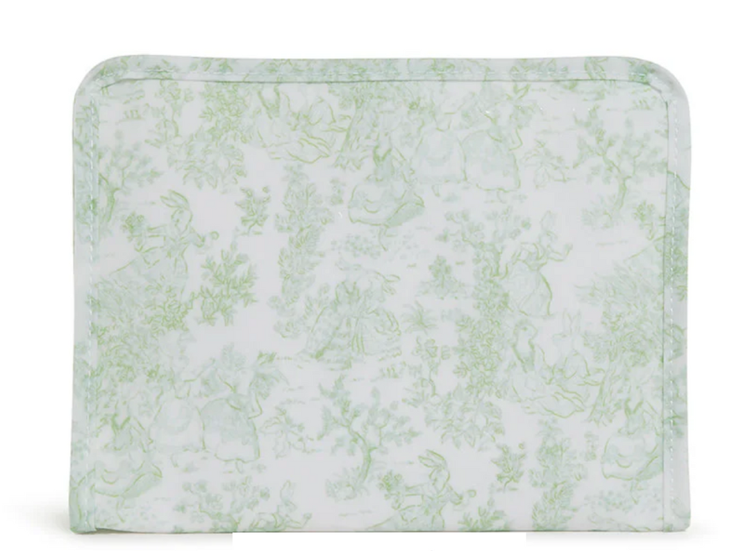 BUNNY TOILE GREEN ROADIE BAG