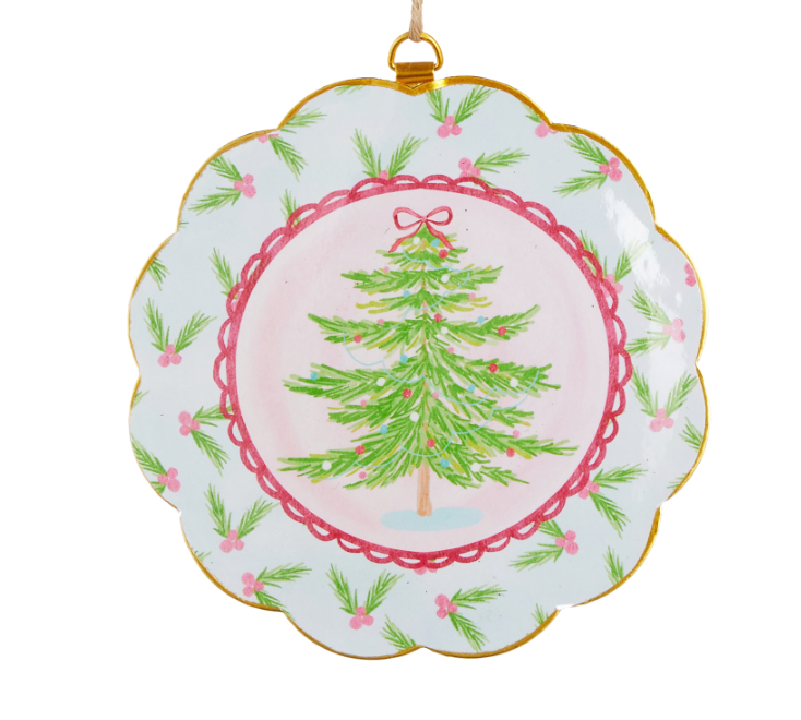 PASTEL NUTCRACKER STORY SCALLOPED FRAME ORNAMENT