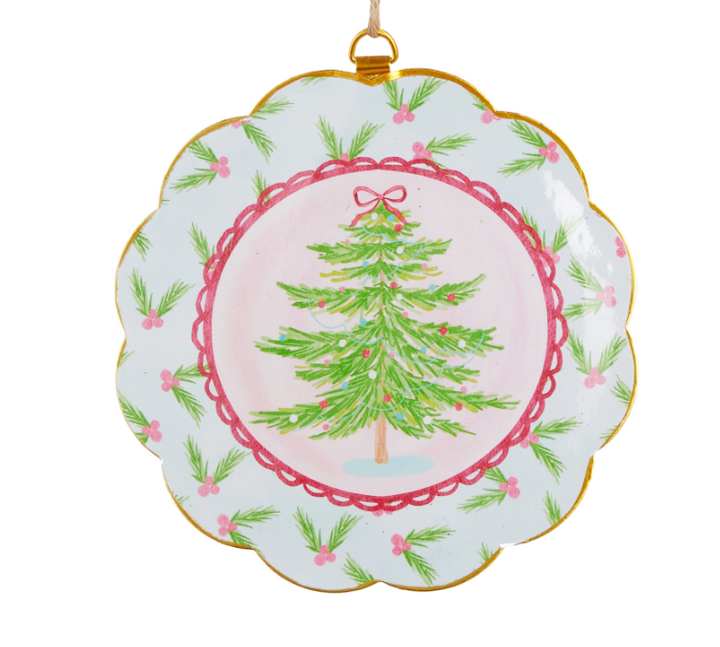 PASTEL NUTCRACKER STORY SCALLOPED FRAME ORNAMENT