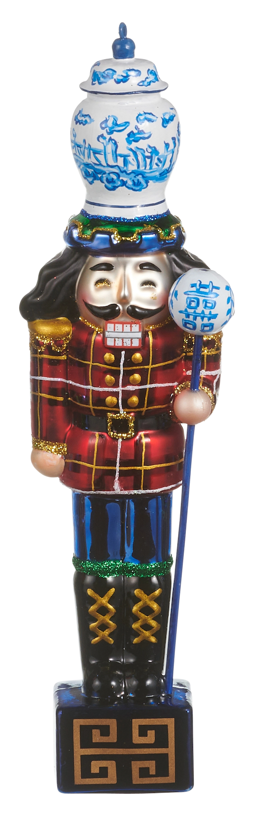CHINOISERIE NOBLE NUTCRACKER ORNAMENT