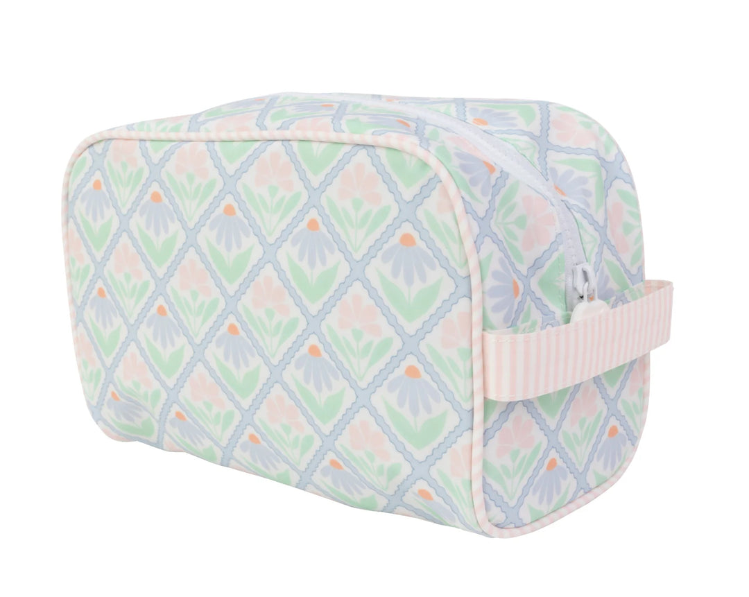 PASTEL FLORAL DOPP KIT