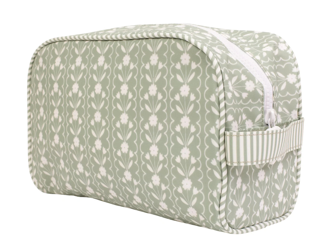 SAGE FLORAL DOPP KIT