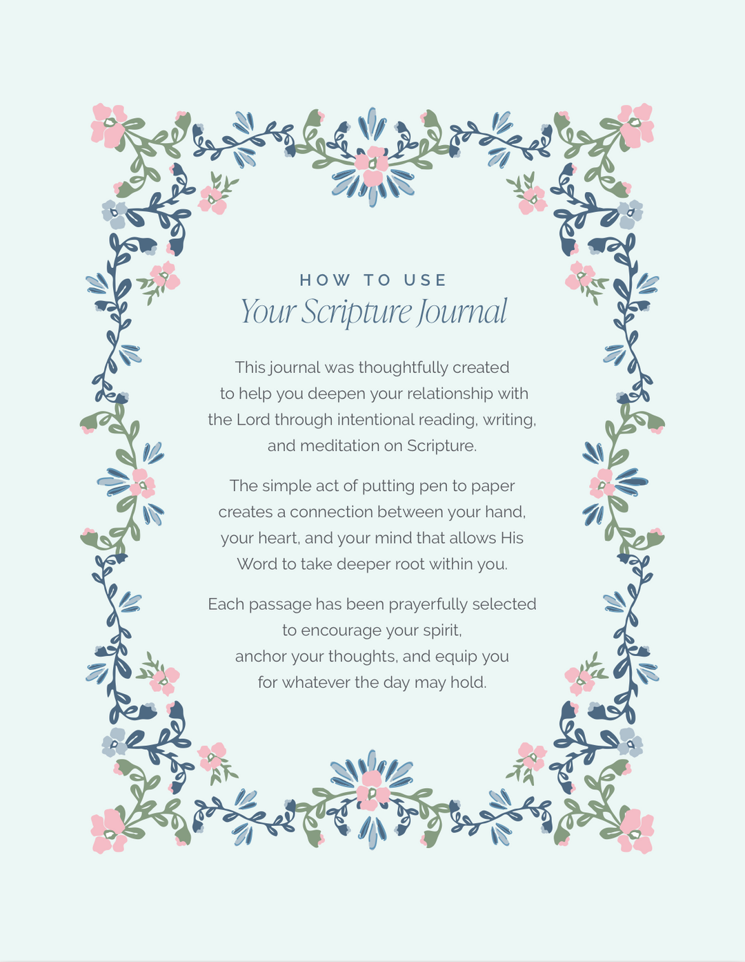 A centered printed guide titled &